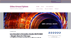 Desktop Screenshot of gilles-arnaud-sphere.com