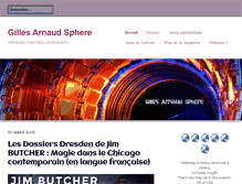 Tablet Screenshot of gilles-arnaud-sphere.com